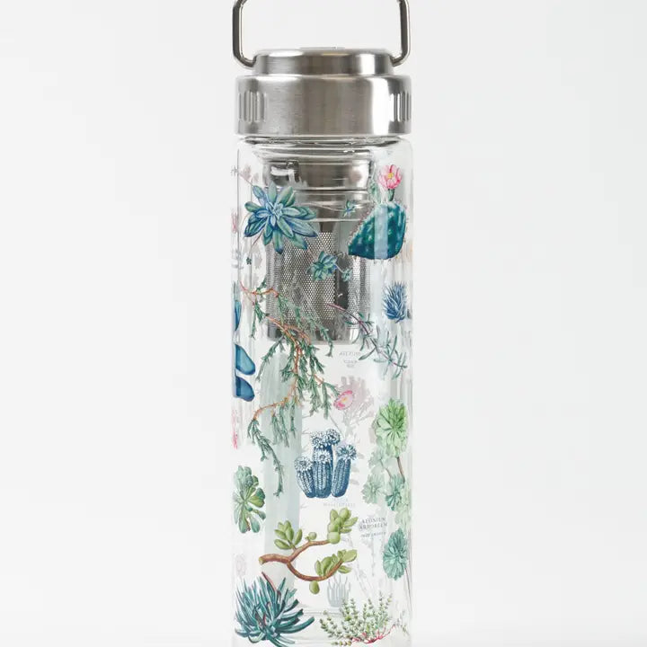 Sukkulent-termos i glass