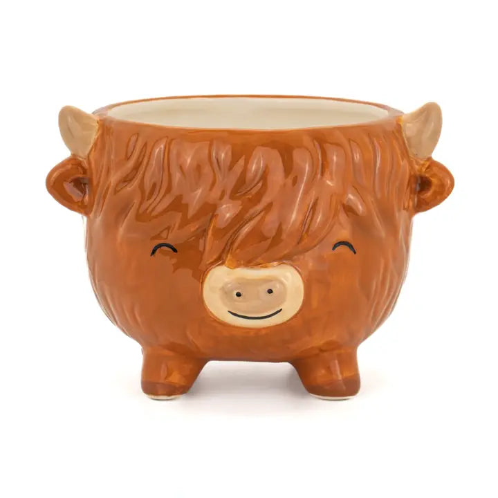 Skotsk høylandsfe blomsterpotte