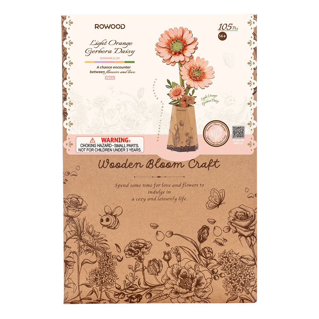 Bygg selv: Oransj gerbera