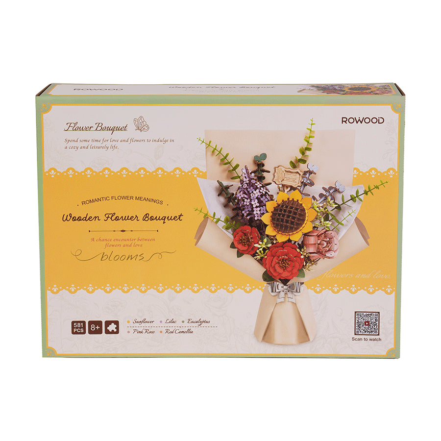 Blomsterbukett i tre - Nerdebutikken