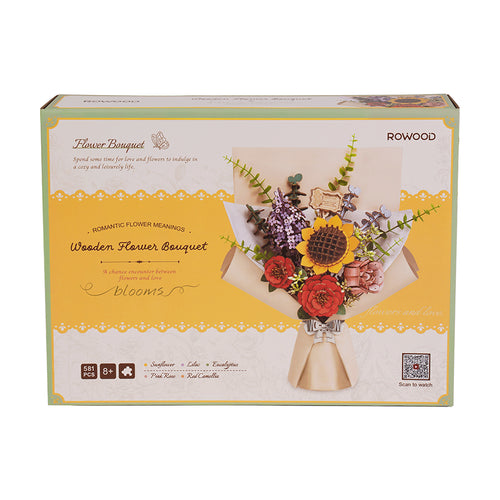 Blomsterbukett i tre - Nerdebutikken