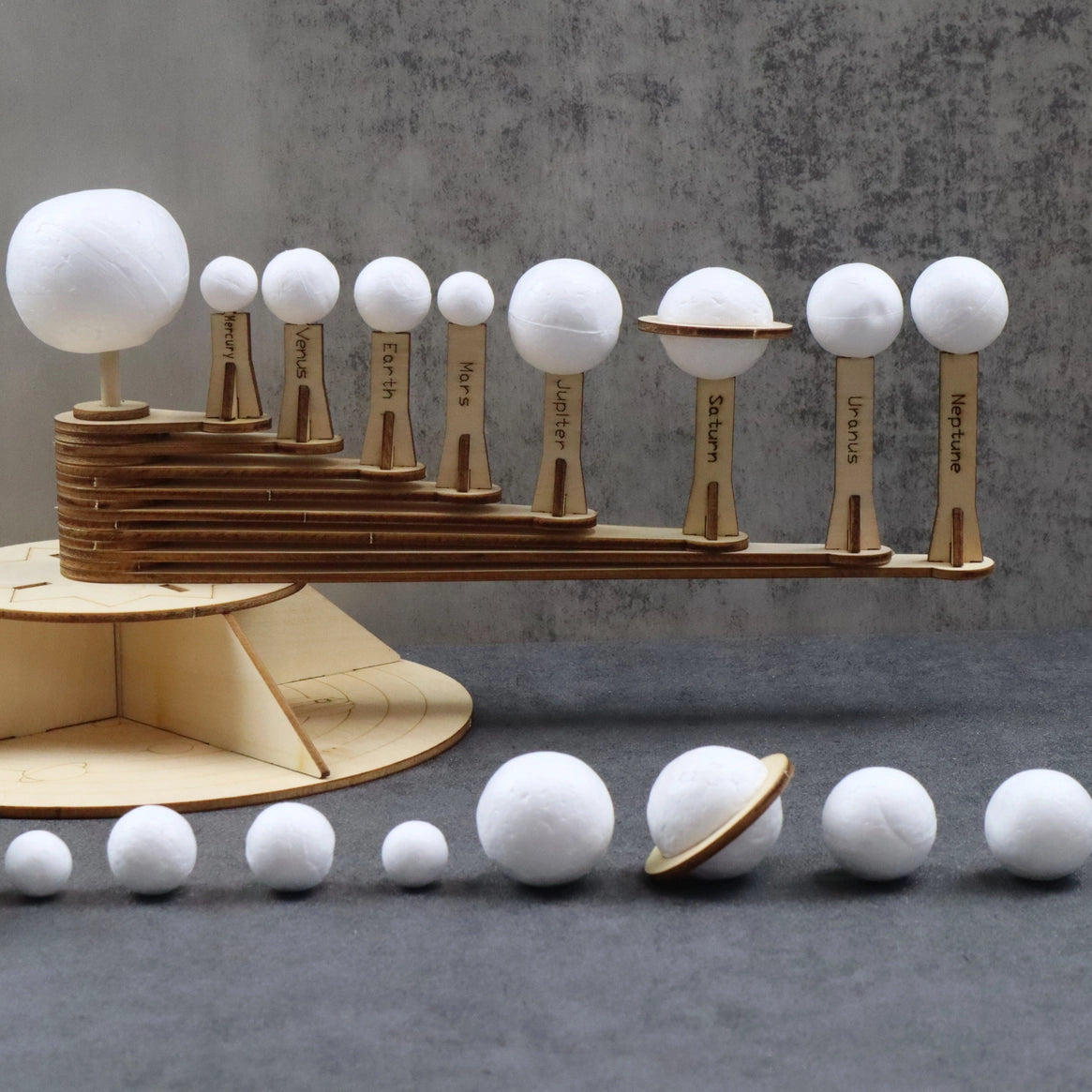 Byggesett for læring: Modell av solsystemet