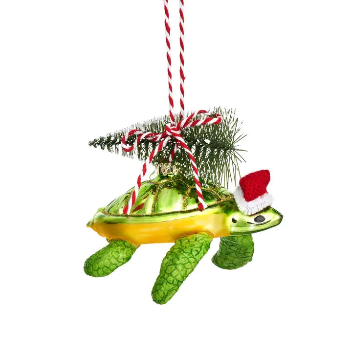 Juletrepynt - Skilpadde med juletre