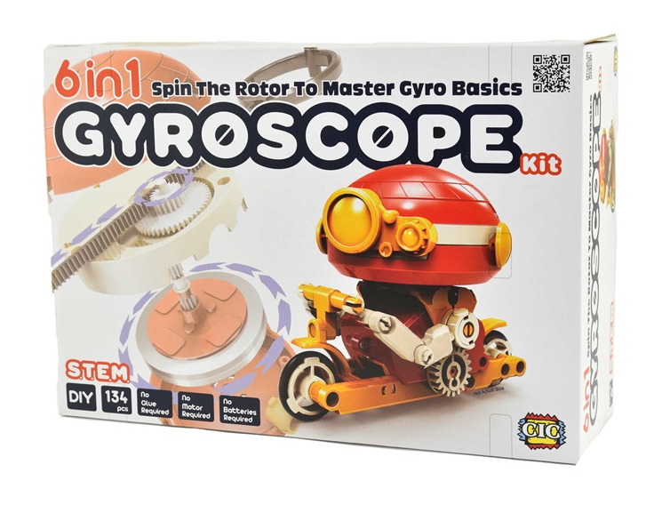 Fremsiden av 6-i-1 gyroskopsett 