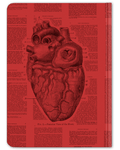 Nerdens notatbok - Softcover / Stort anatomisk hjerte - Nerdebutikken